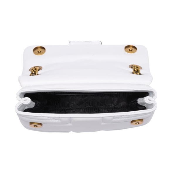 Kurt Geiger London Leather Mini Kensington UJ White NWT Chain Strap Gold Eagle - Picture 4 of 9